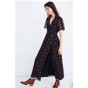 Madewell Tulip-Sleeve Maxi Dress in Sweet Blossoms